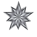 A ten-pointed star.