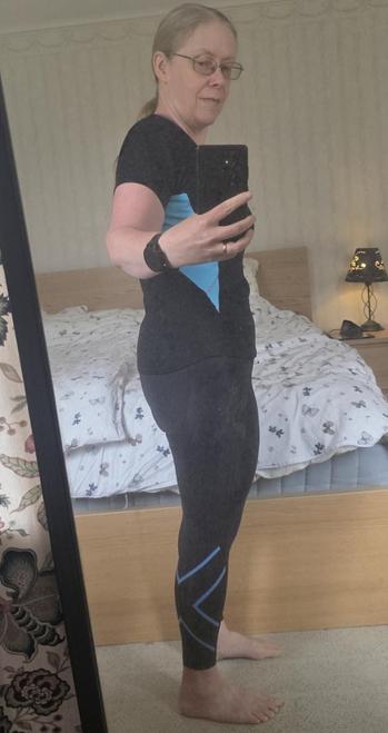 Selfie, i mina gamla favoritträningskläder.