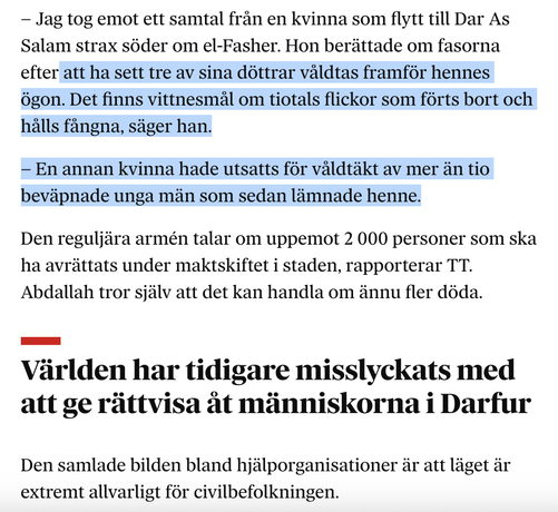 skärmdump från DN