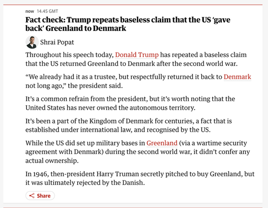 skärmdump från guardians liverapportering