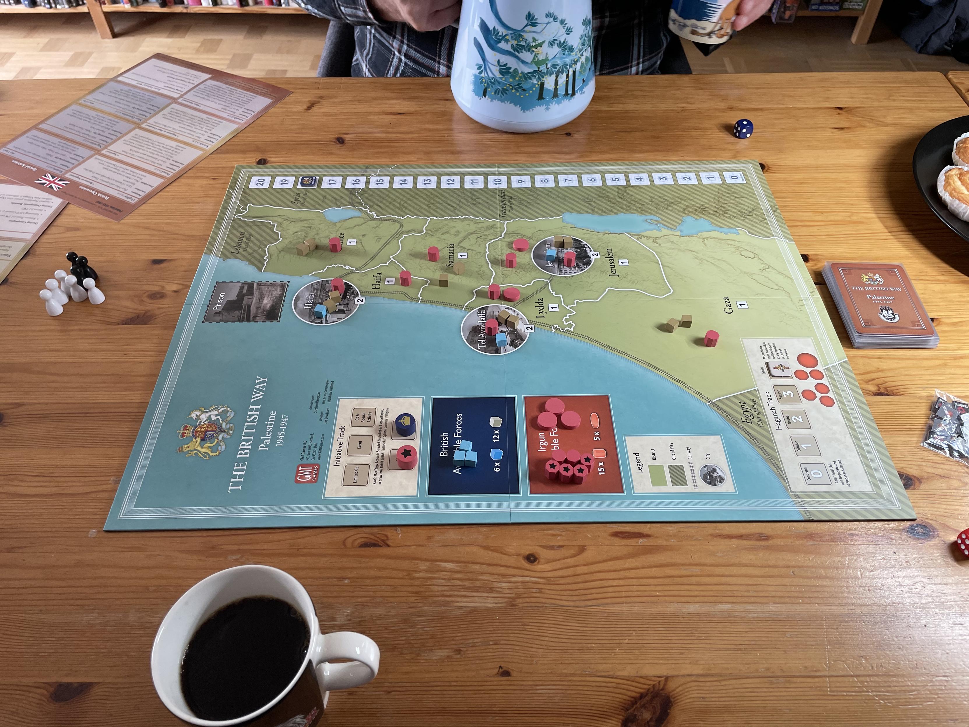 Brädspelet The British Way: Counterinsurgency at the End of Empire under pågående parti.