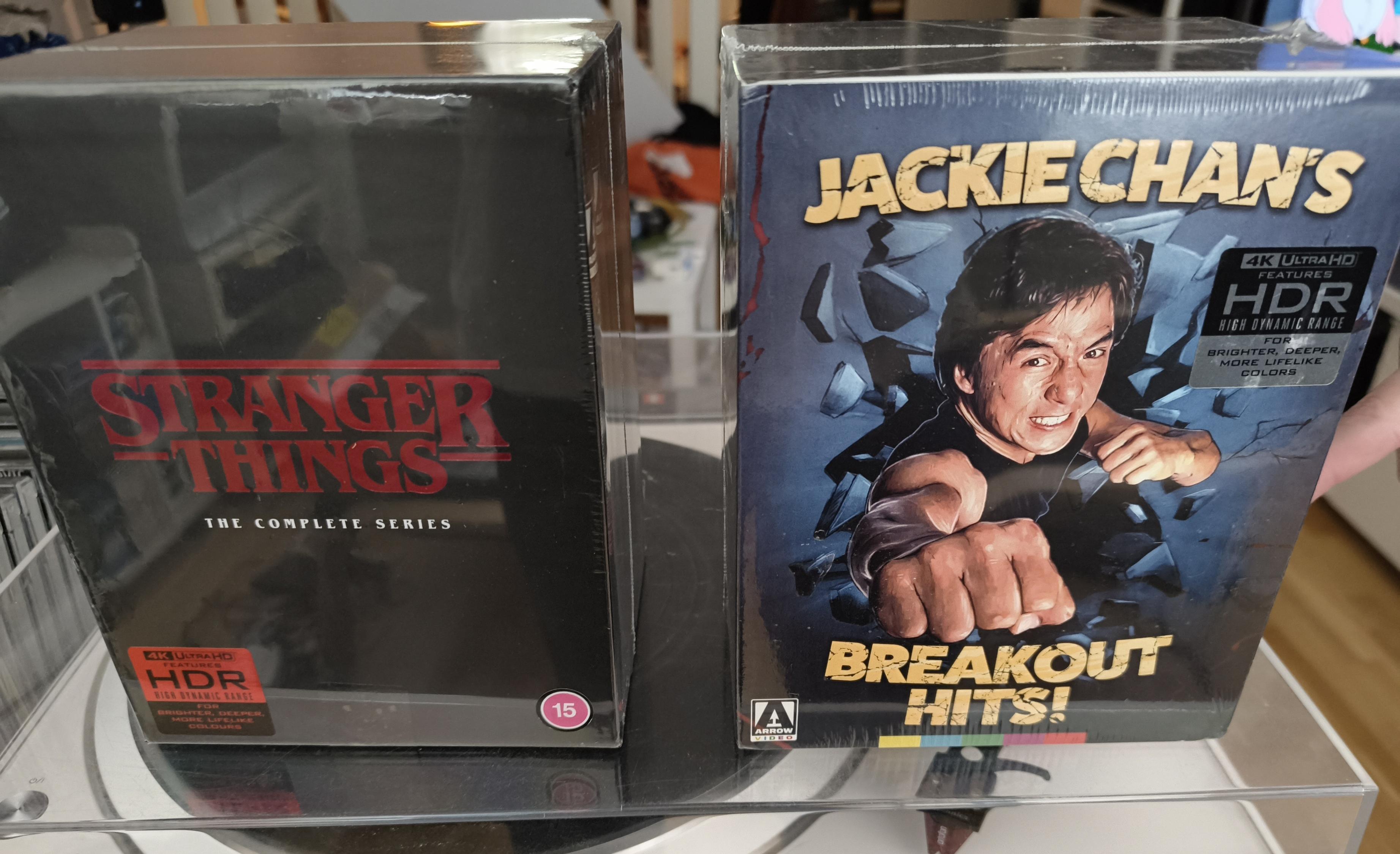 Stranger Things complete series and Jackie Chan's Breakout Hits! On 4K UHD BLURAY