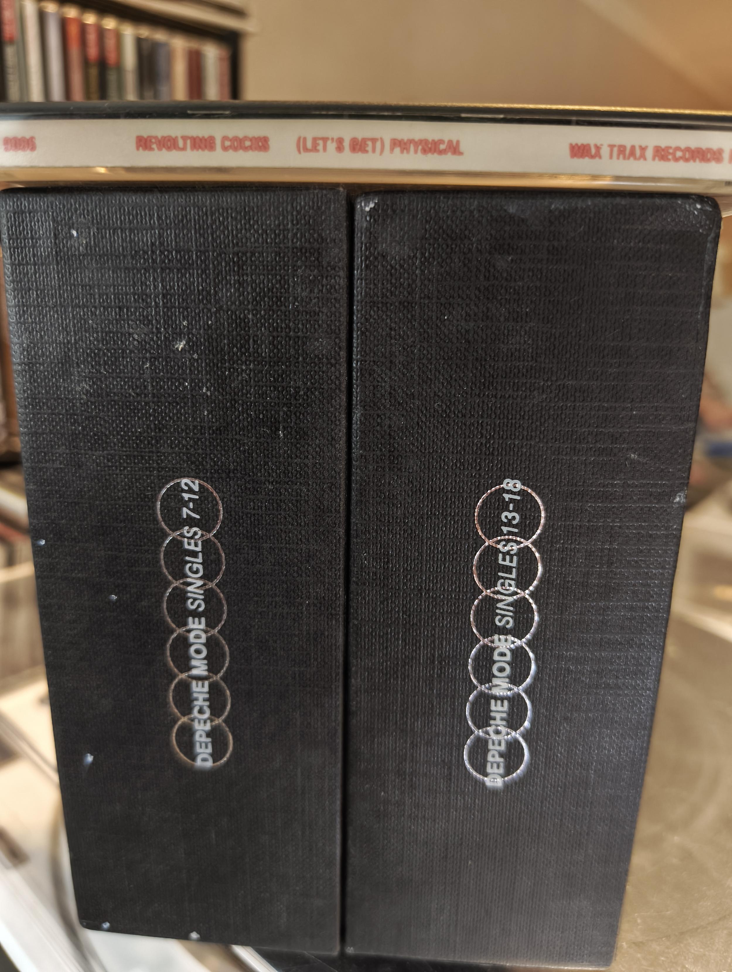 DMBX2 and DMBX3, collected Depeche Mode singles and oddities from the 80s and 90s in pretty awesome boxes. And a Revolting Cocks cd-maxi.